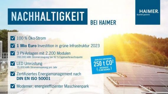 HAIMER工業技術所提供ESG節約永續力量－20240102